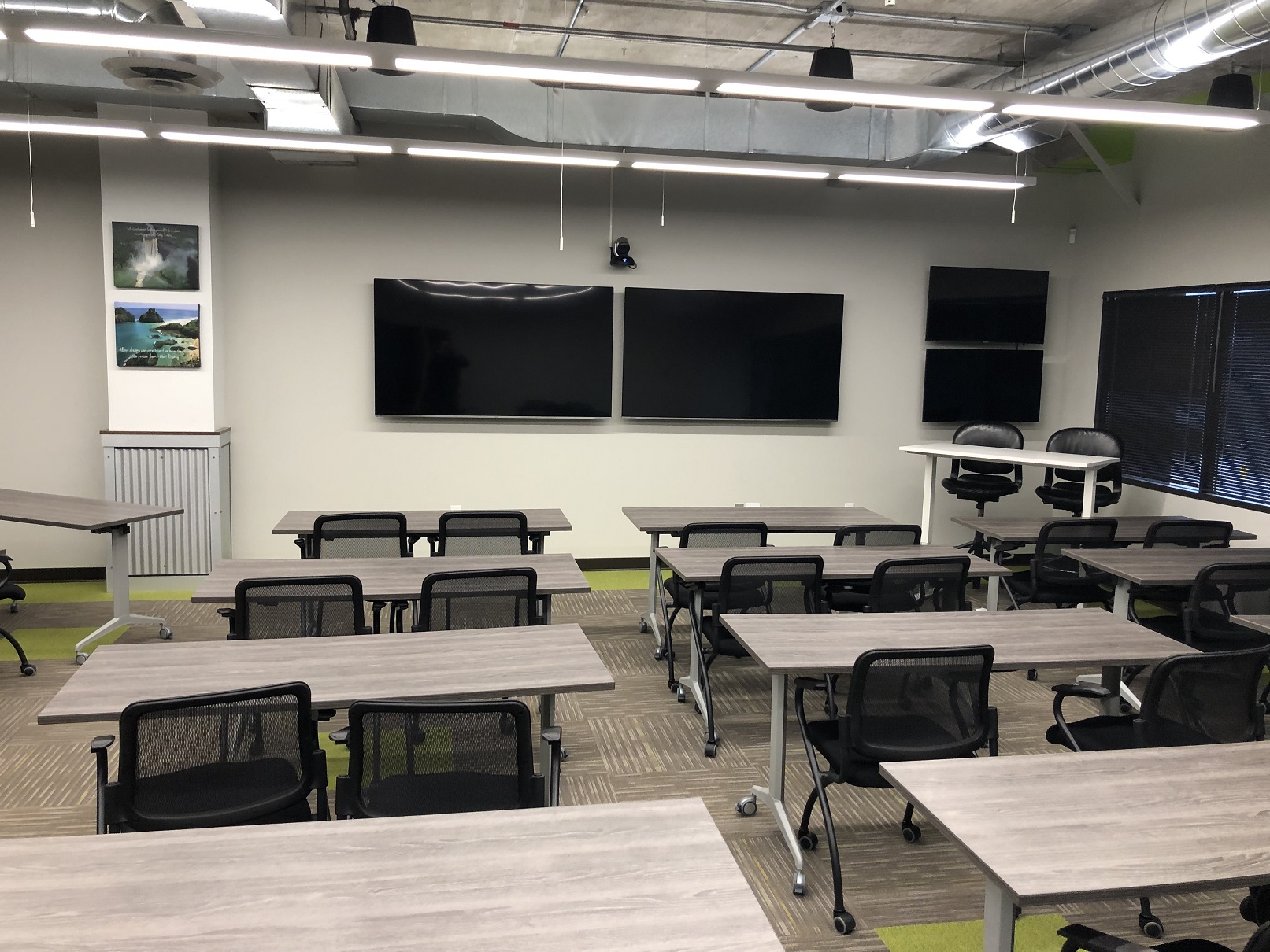 Modern training room